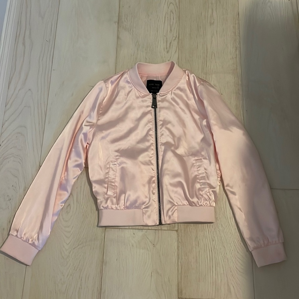 Cropped pink jacket size medium